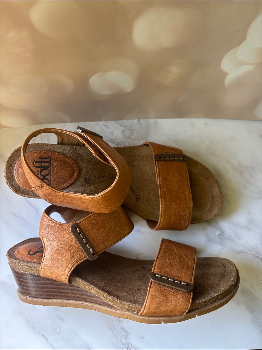 SOFFT VERDI II Wedge Leather Sandal